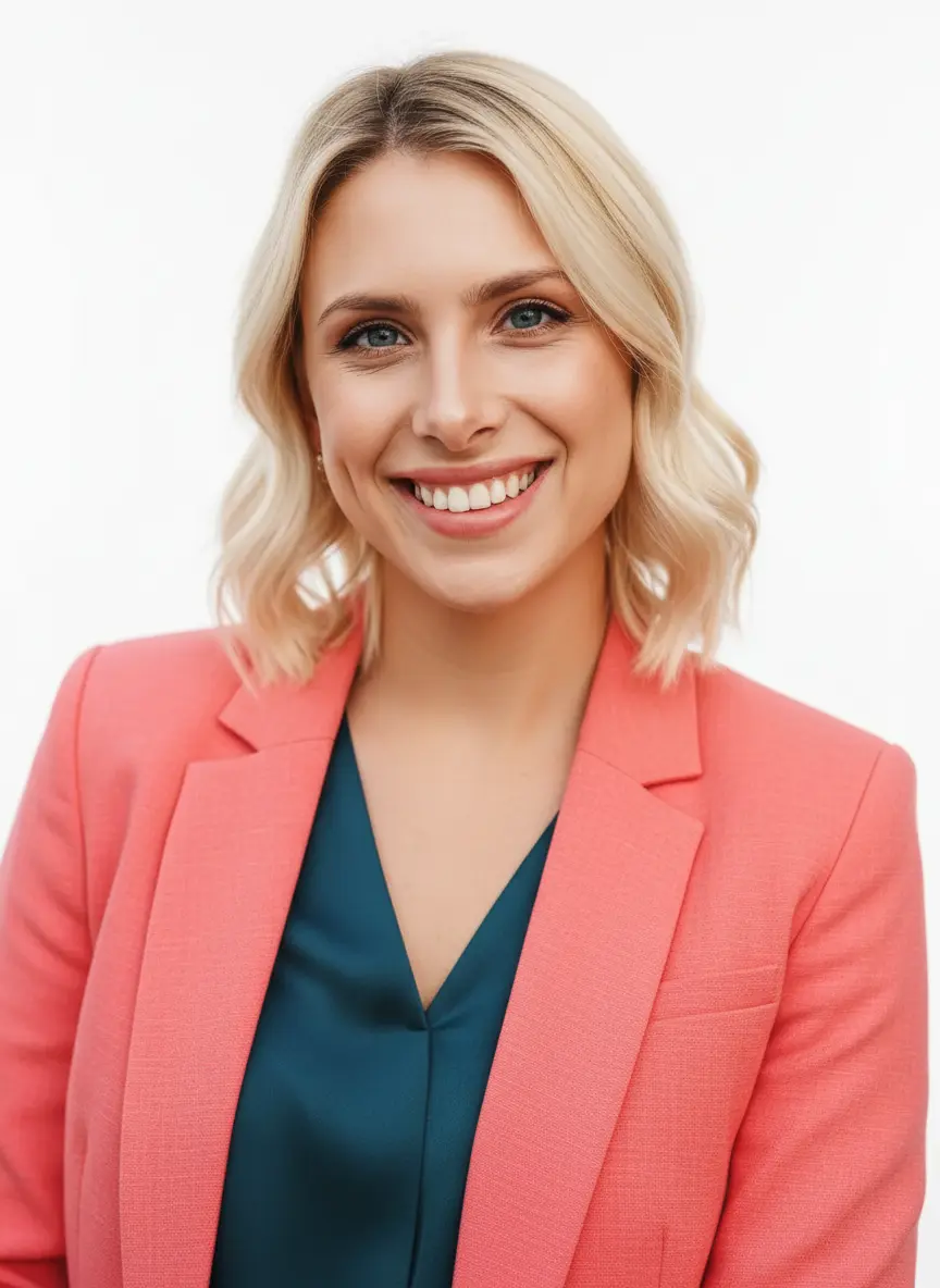 AI headshot in high-fashion style outfit