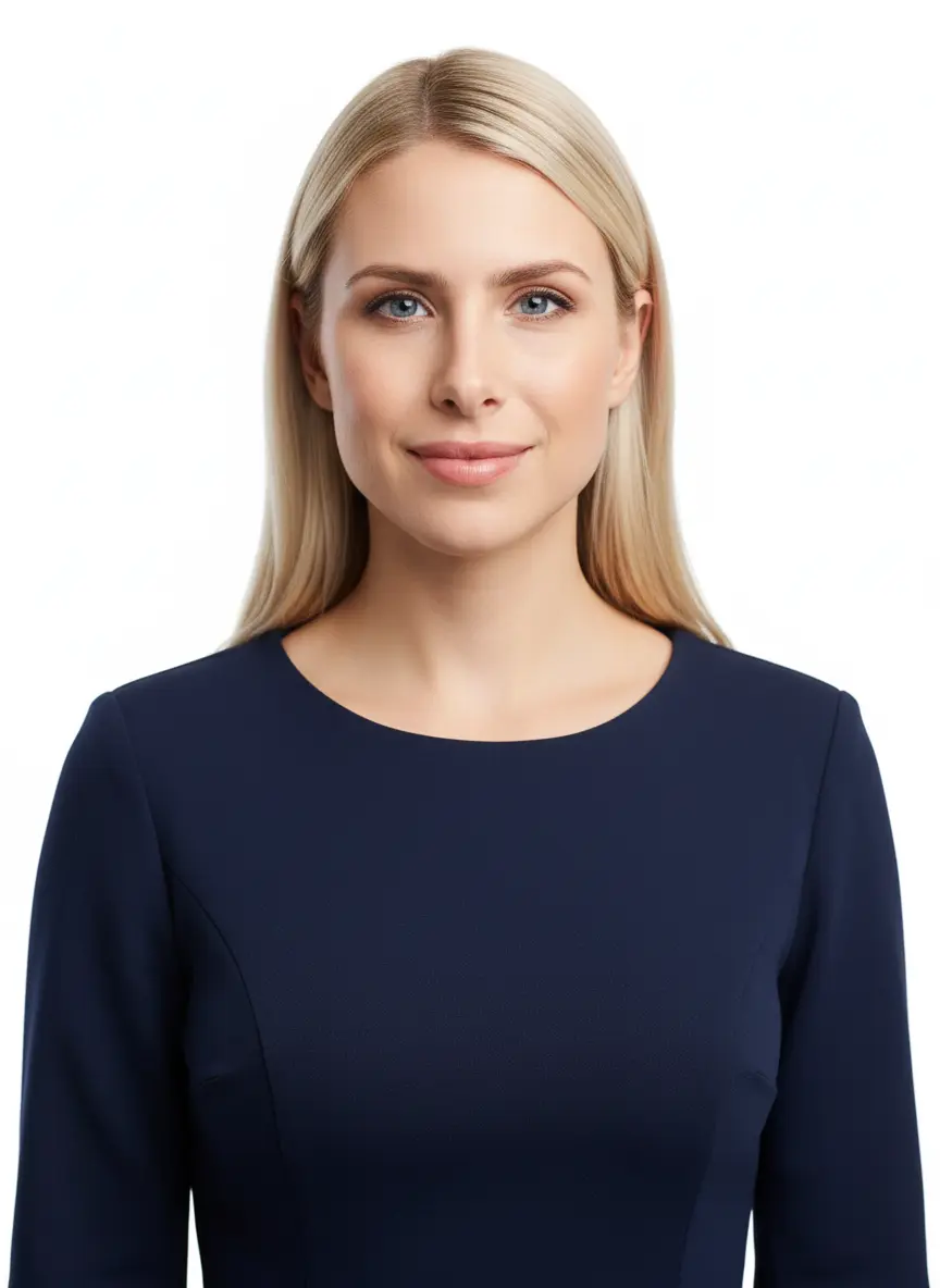 AI headshot with classic professional look