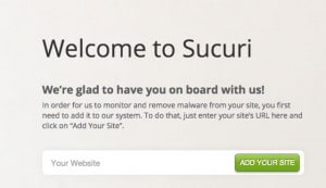 add website to sucuri