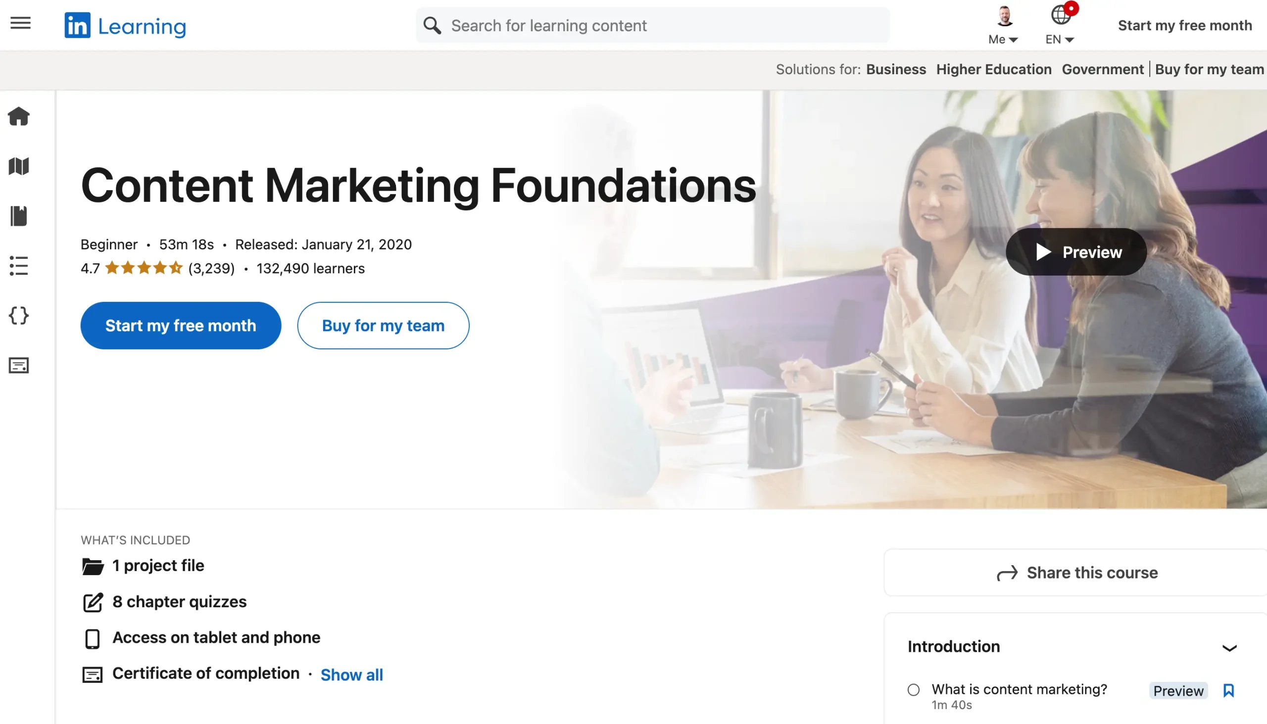 Content Marketing Foundations By Linkedin Learning